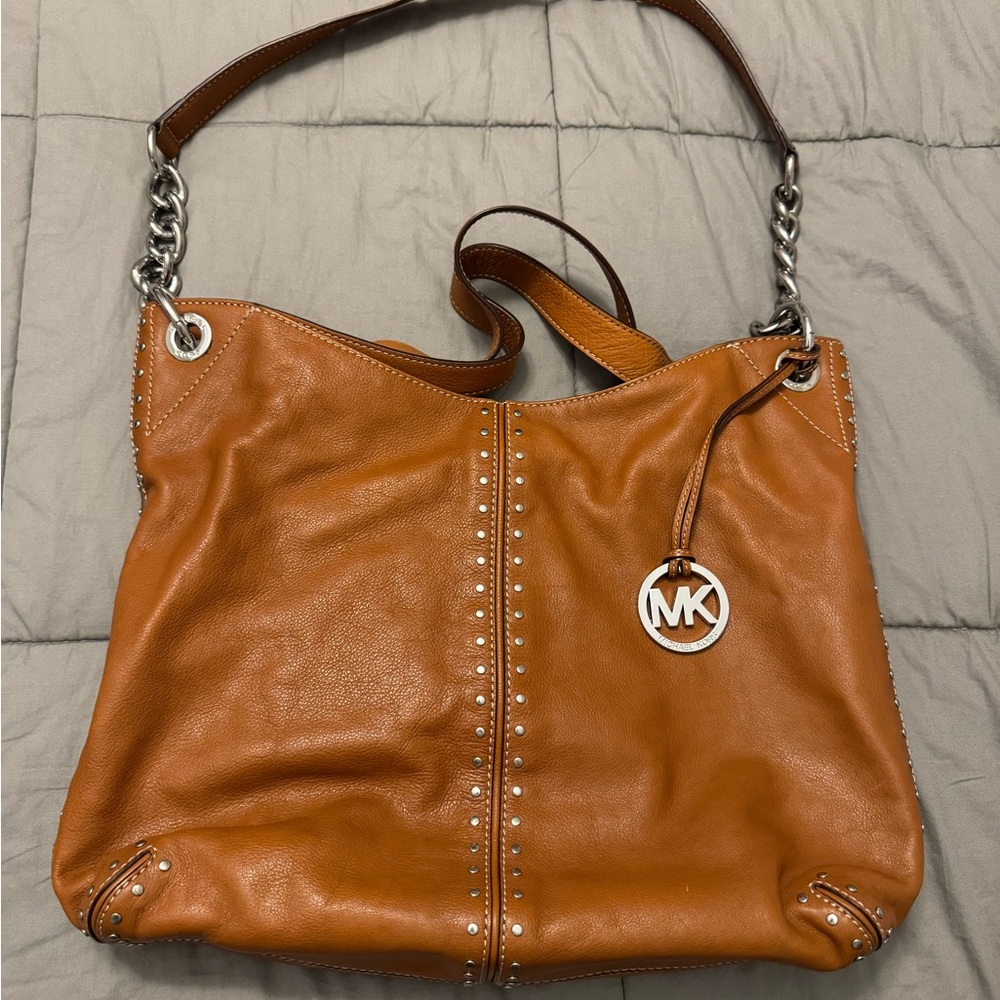 Michael Kors Tan Leather Shoulder/satchel Bag